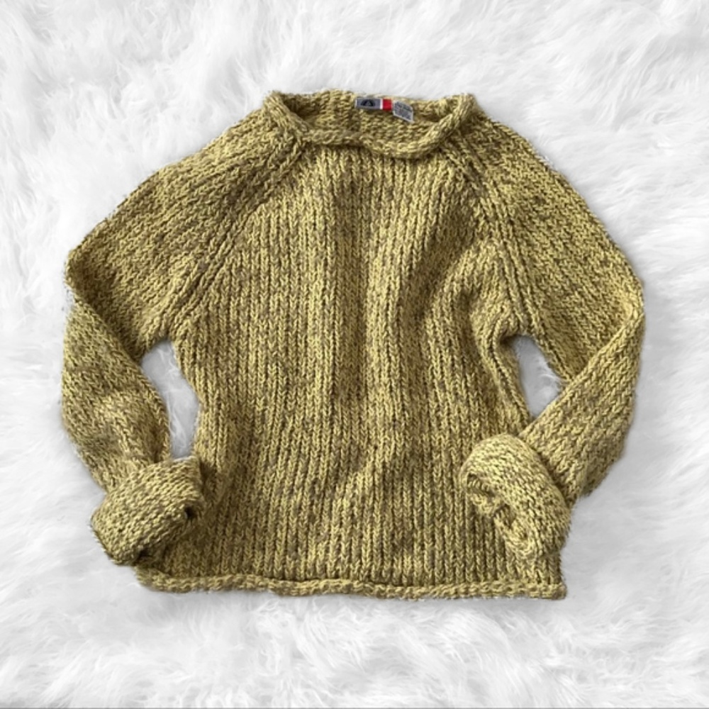 Oversized Mustard Slouch Sweater